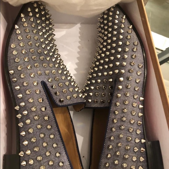 CHRISTIAN LOUBOUTIN DANDELION SPIKES LOAFERS - Picture 5 of 7